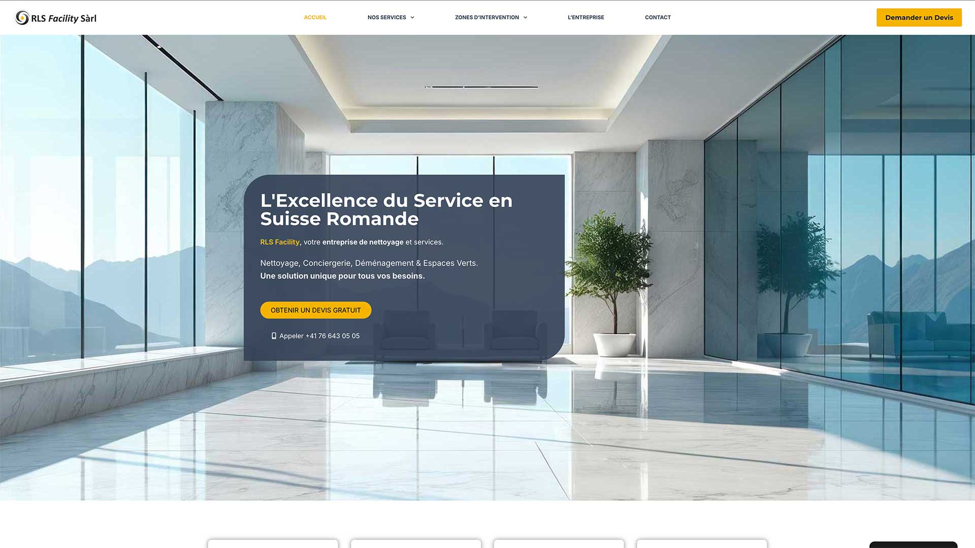 Site RLS Facility refait par Ramzi (ARKYA) : page d'accueil